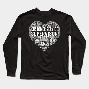 Customer Service Supervisor Heart Long Sleeve T-Shirt